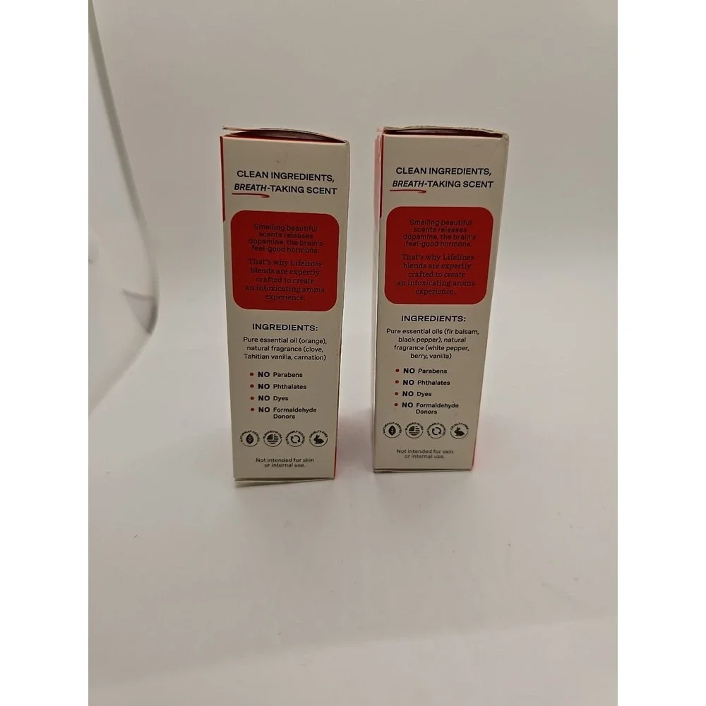 Lifelines Essential Oil Blend 2 Pk- FOCUS Spice Rush .25 oz-New